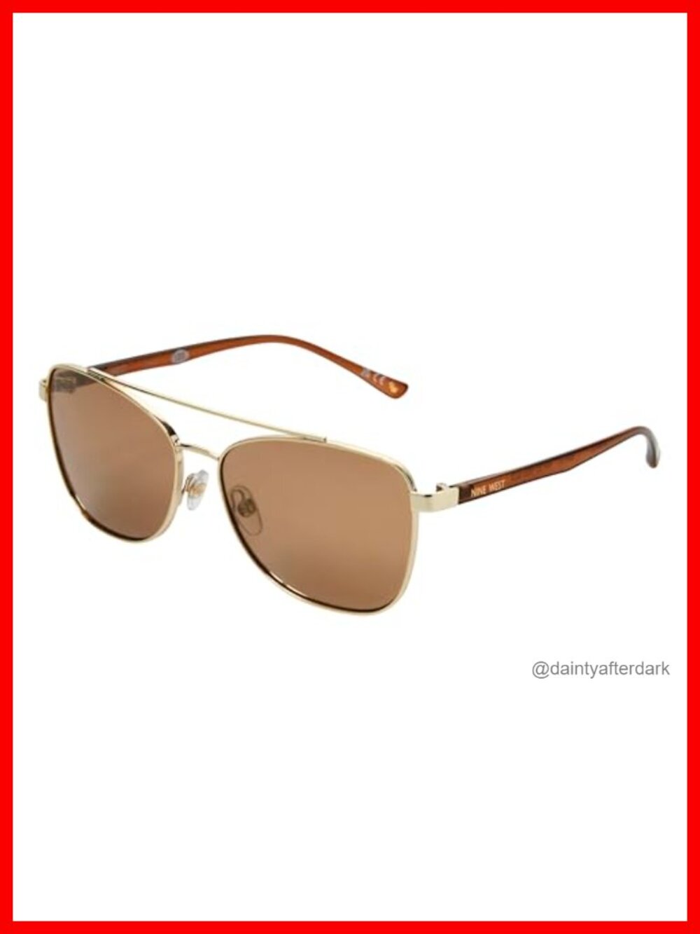 Aviator Sunglasses 59mm Full Frame Gradient Lens UV Protection